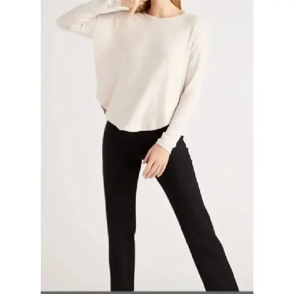 QUINCE NEW Ultra-Stretch Ponte Straight Leg Pant -Black - Regular / XS - Picture 4 of 5